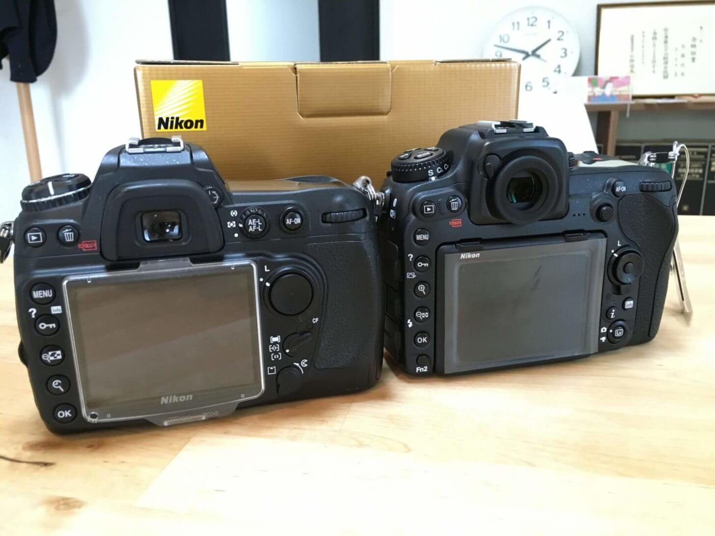 裏側のD300とD500