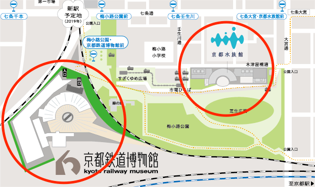 梅小路公園マップ