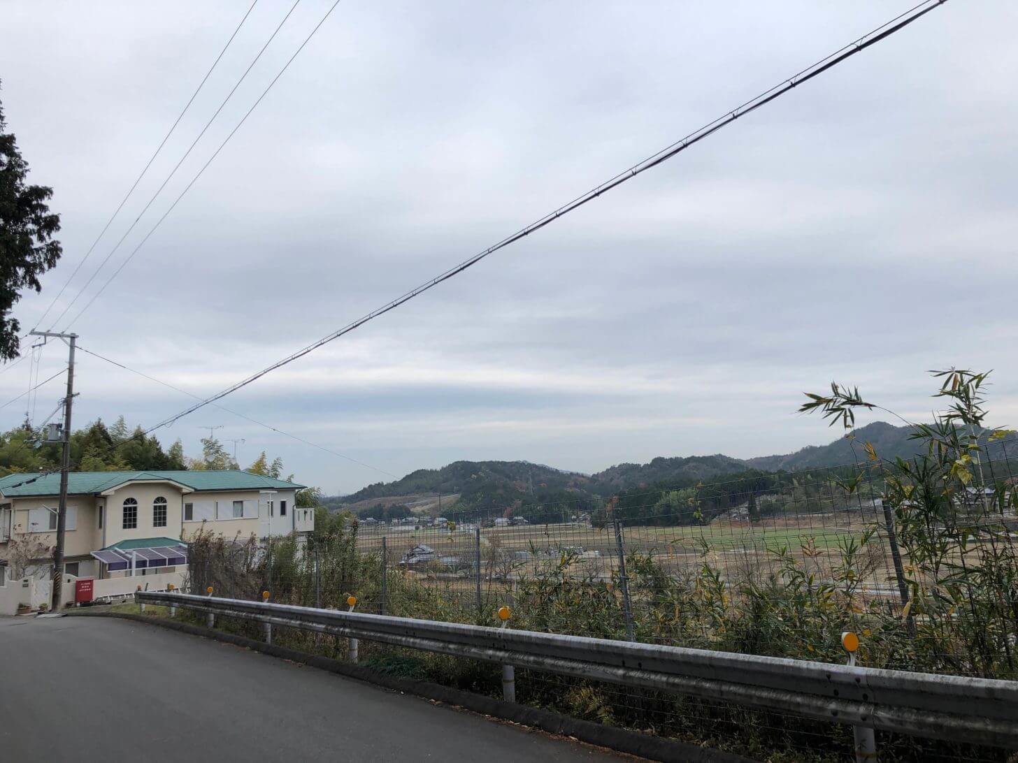 大野神社付近から望む栗東の街並み