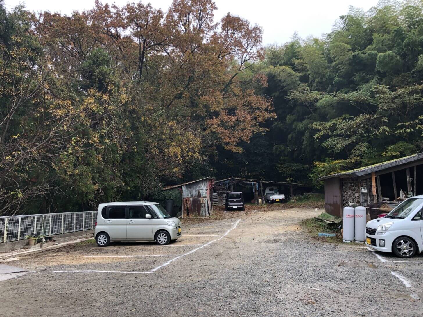 山内うどんの駐車場