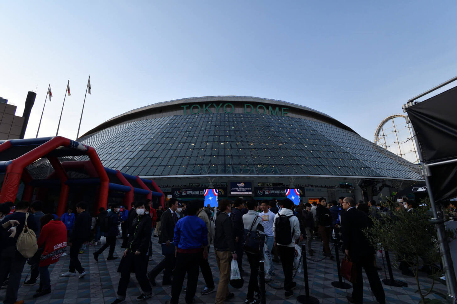 2019MLB開幕戦の東京ドームの風景