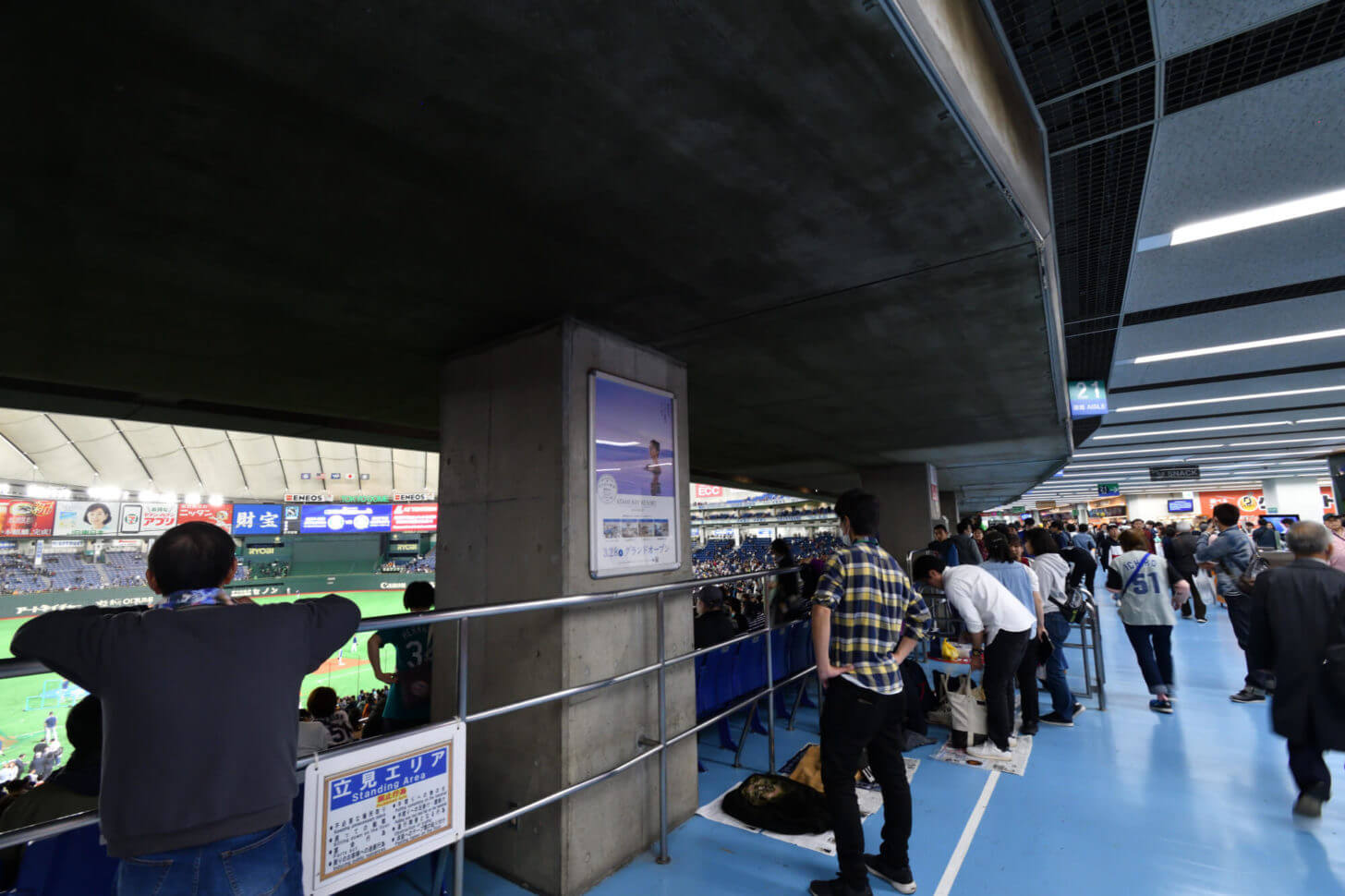 2019MLB開幕戦の東京ドームの風景