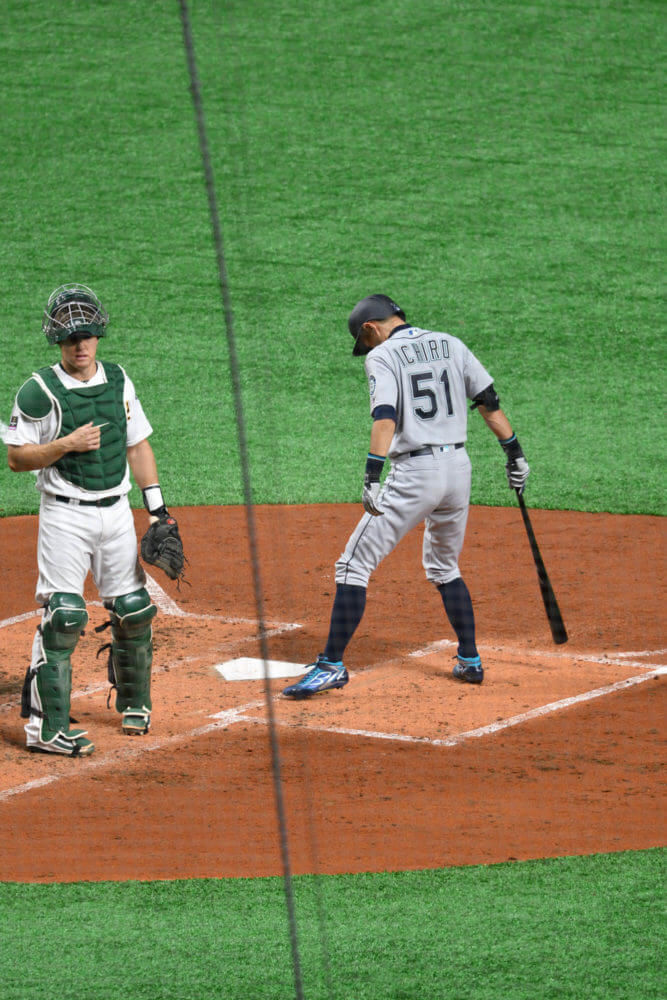 2019MLB開幕戦・第1打席のイチロー