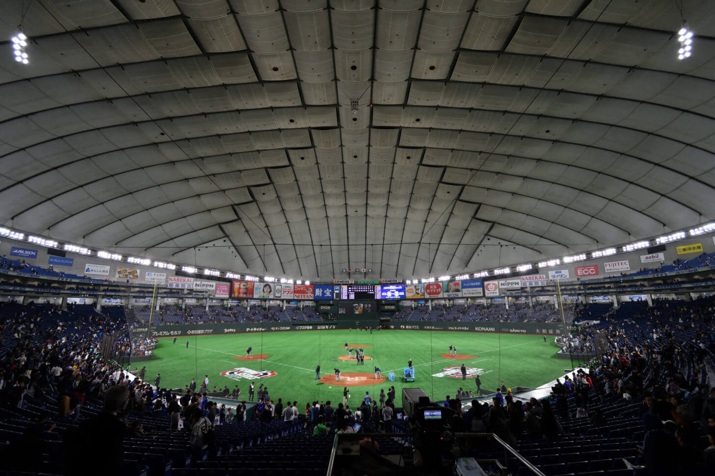 2019MLB開幕戦終了後の東京ドーム