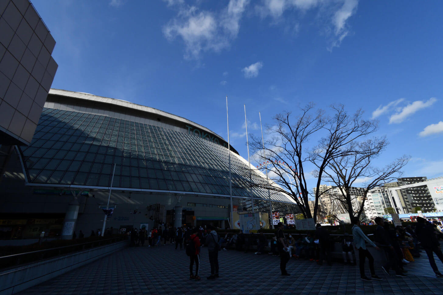 イチロー引退試合の日の東京ドーム外観