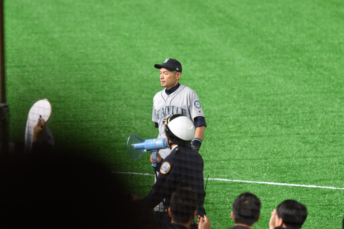 イチロー引退試合・試合開始直前のイチロー