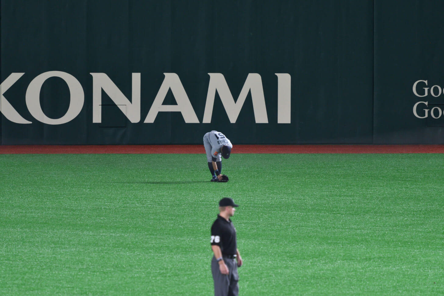 イチロー外野守備時