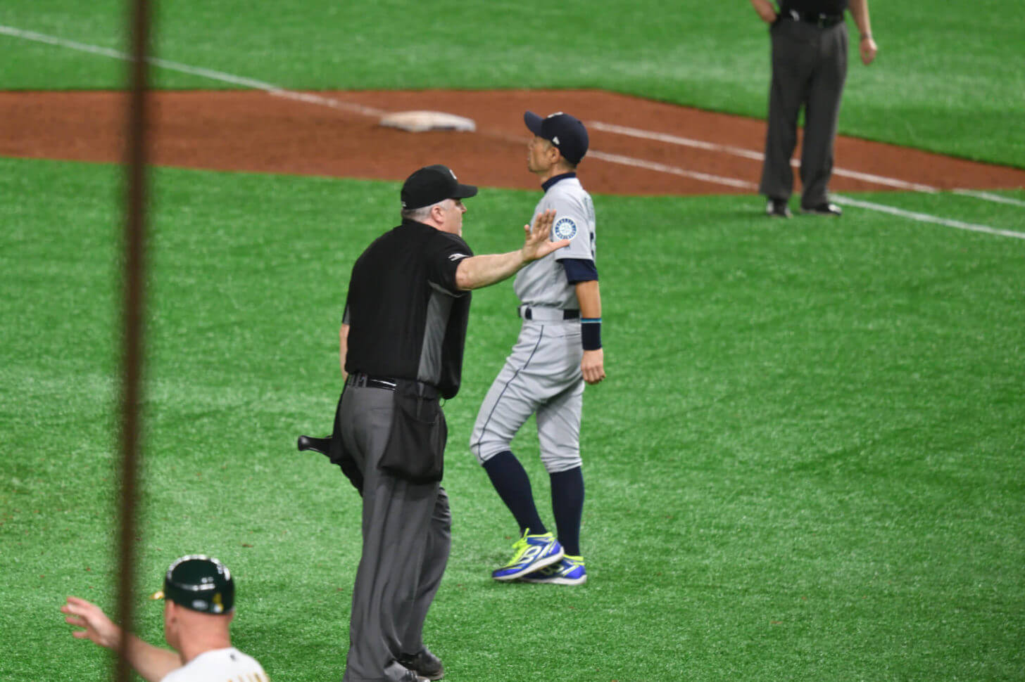 引退試合終了直後のイチロー