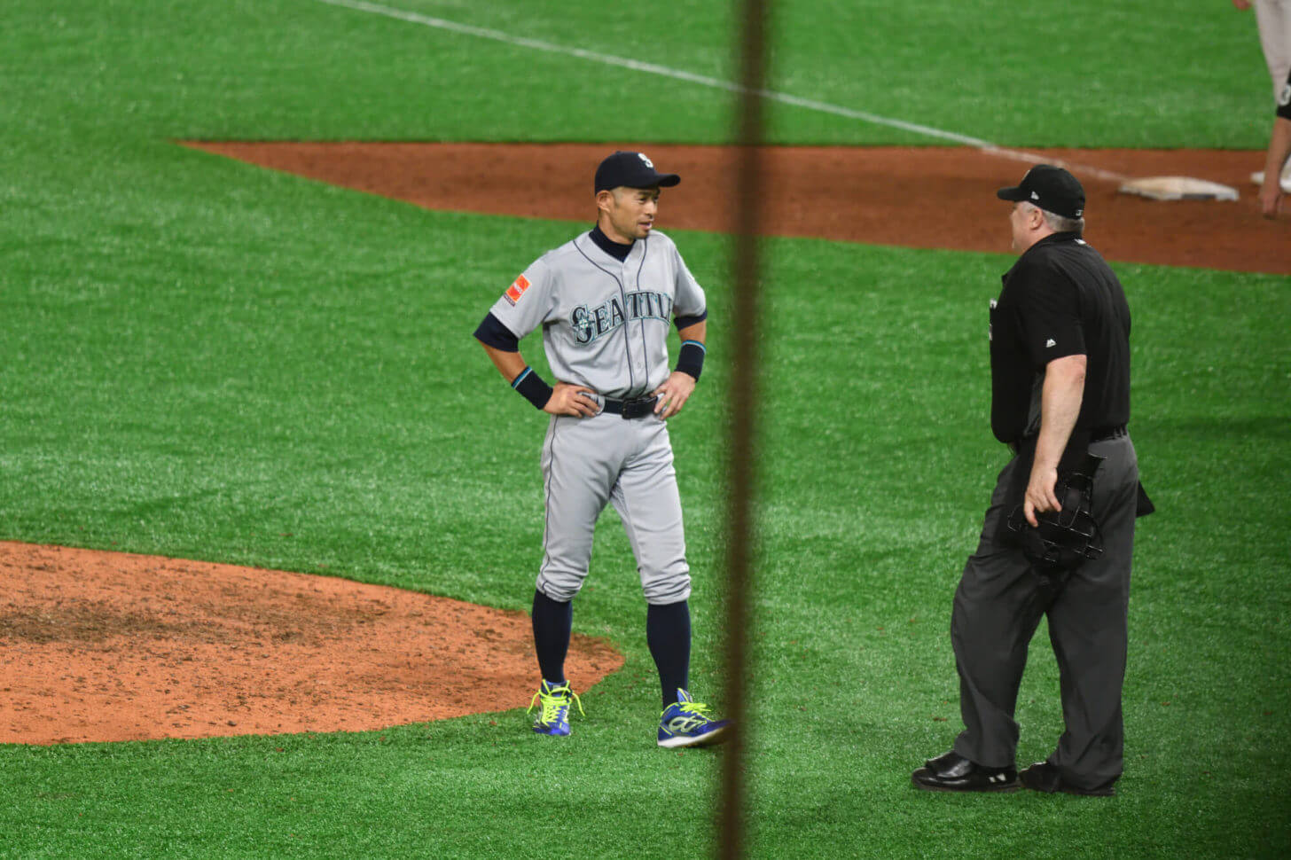 引退試合終了直後のイチロー