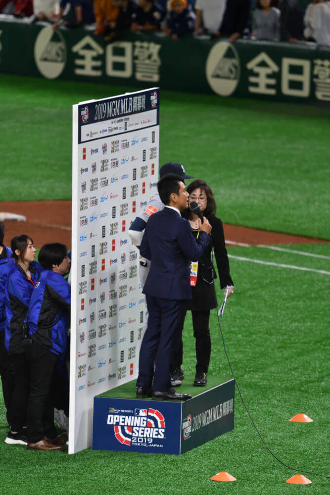 イチロー引退試合でのヒーローインタビュー