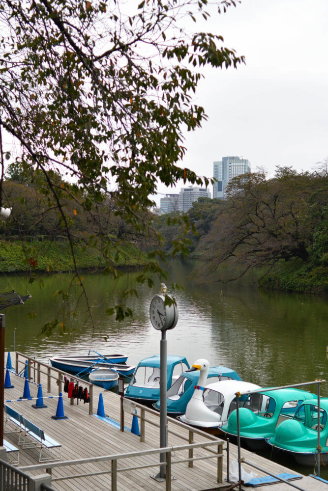 千鳥ヶ淵公園のボート乗り場