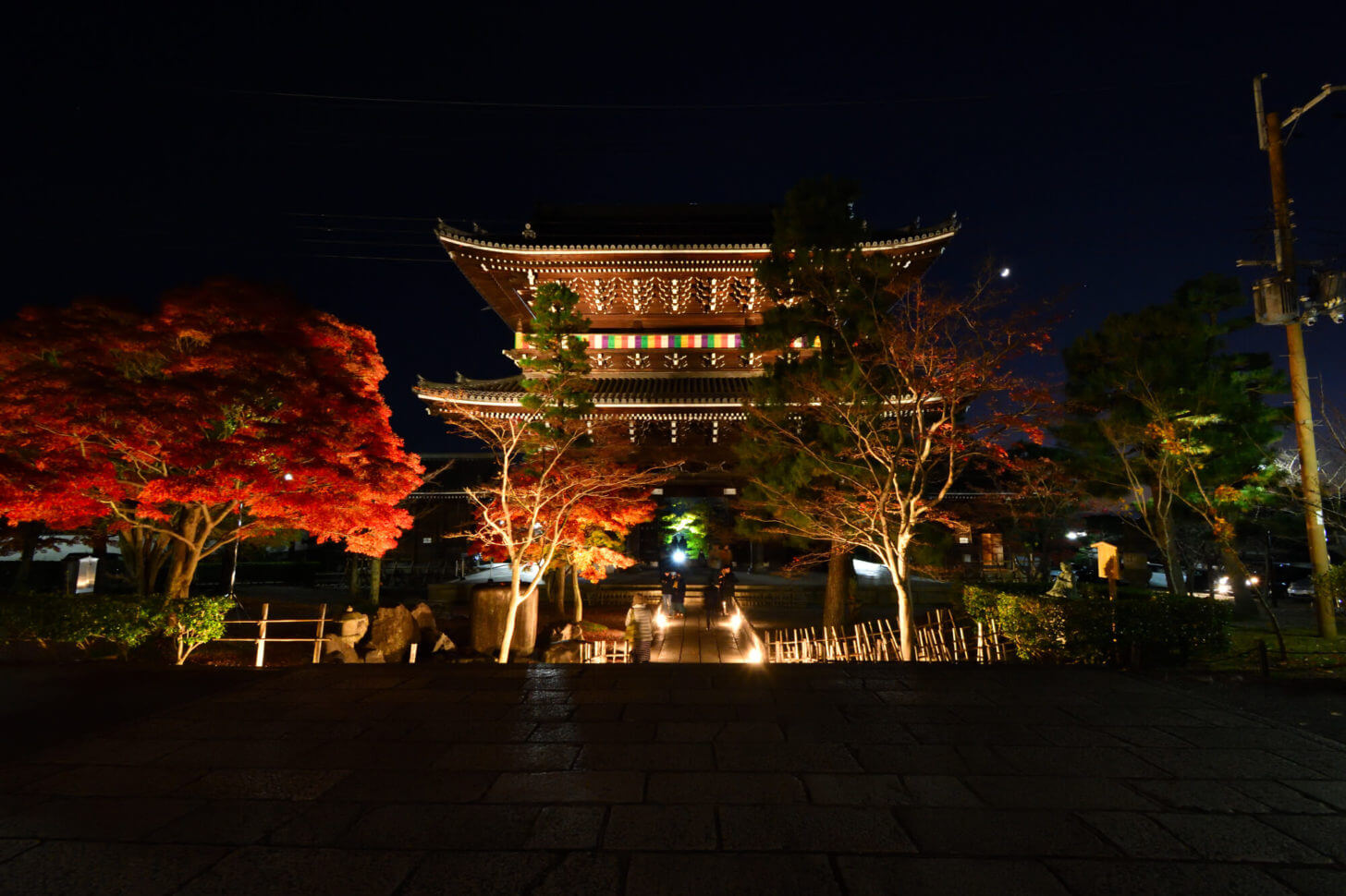 金戒光明寺 山門紅葉ライトアップ2019