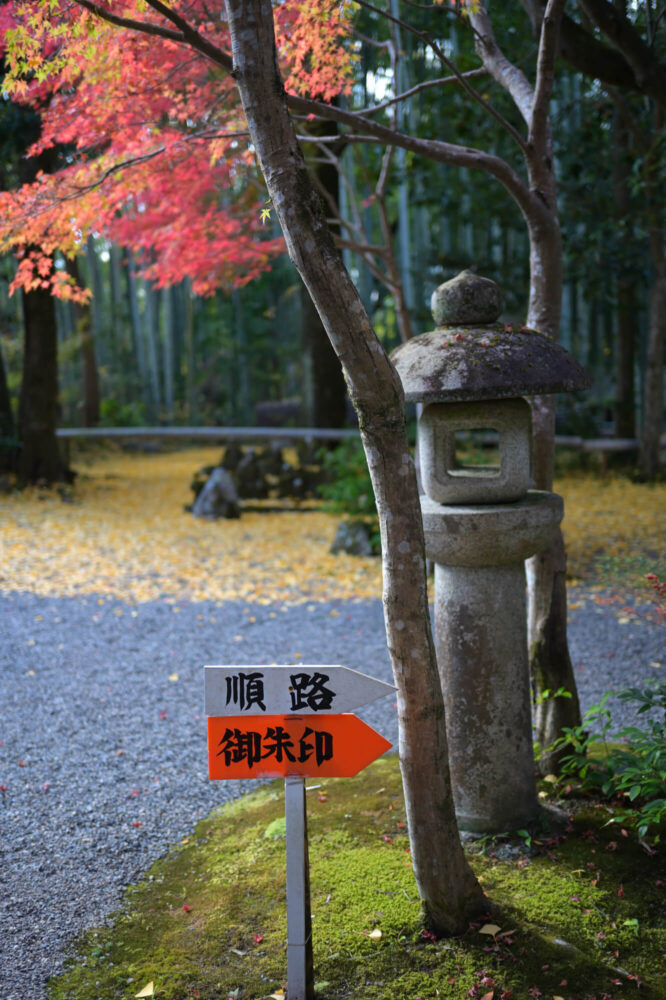 赤山禅院 弁財天堂の紅葉