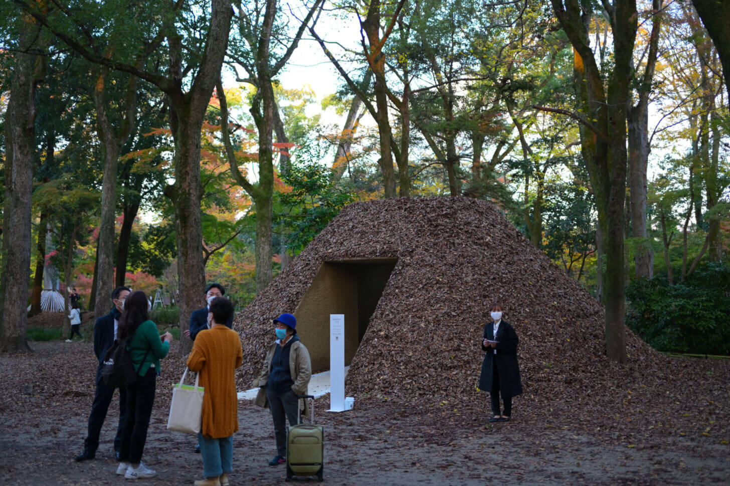 下鴨神社 エキシビション 「LIGHT OF FLOWERS花と光」 糺の森の展示物