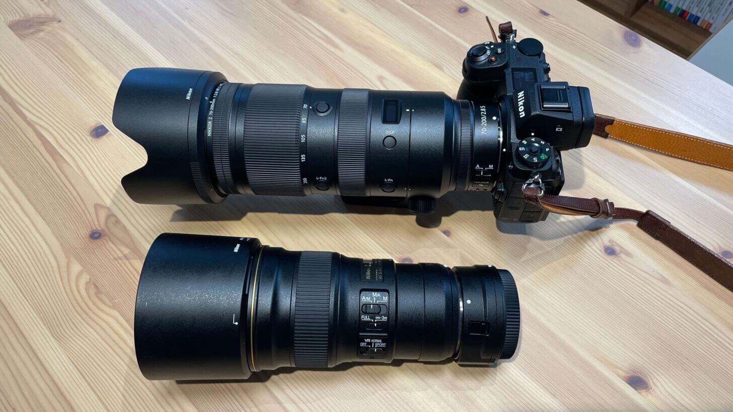 Nikon Z 6II＋NIKKOR Z 70-200mm f/2.8 VR SとAF-S NIKKOR 300mm f/4E PF ED VRの比較