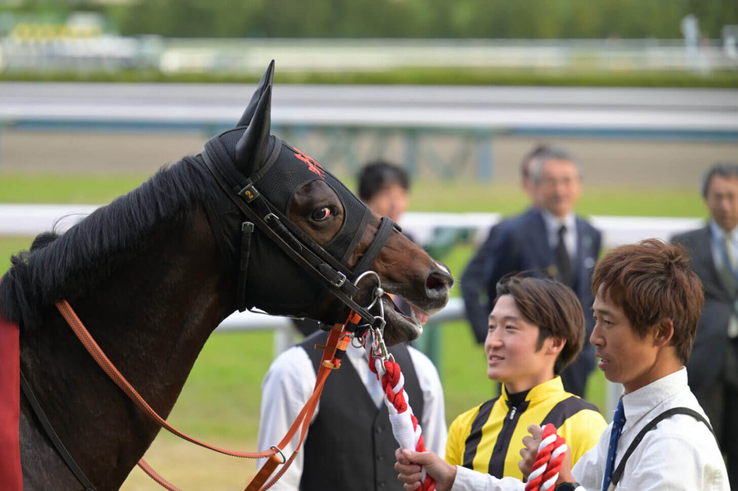 ジャンタルマンタル デイリー杯2歳Sウィナーズサークルにて