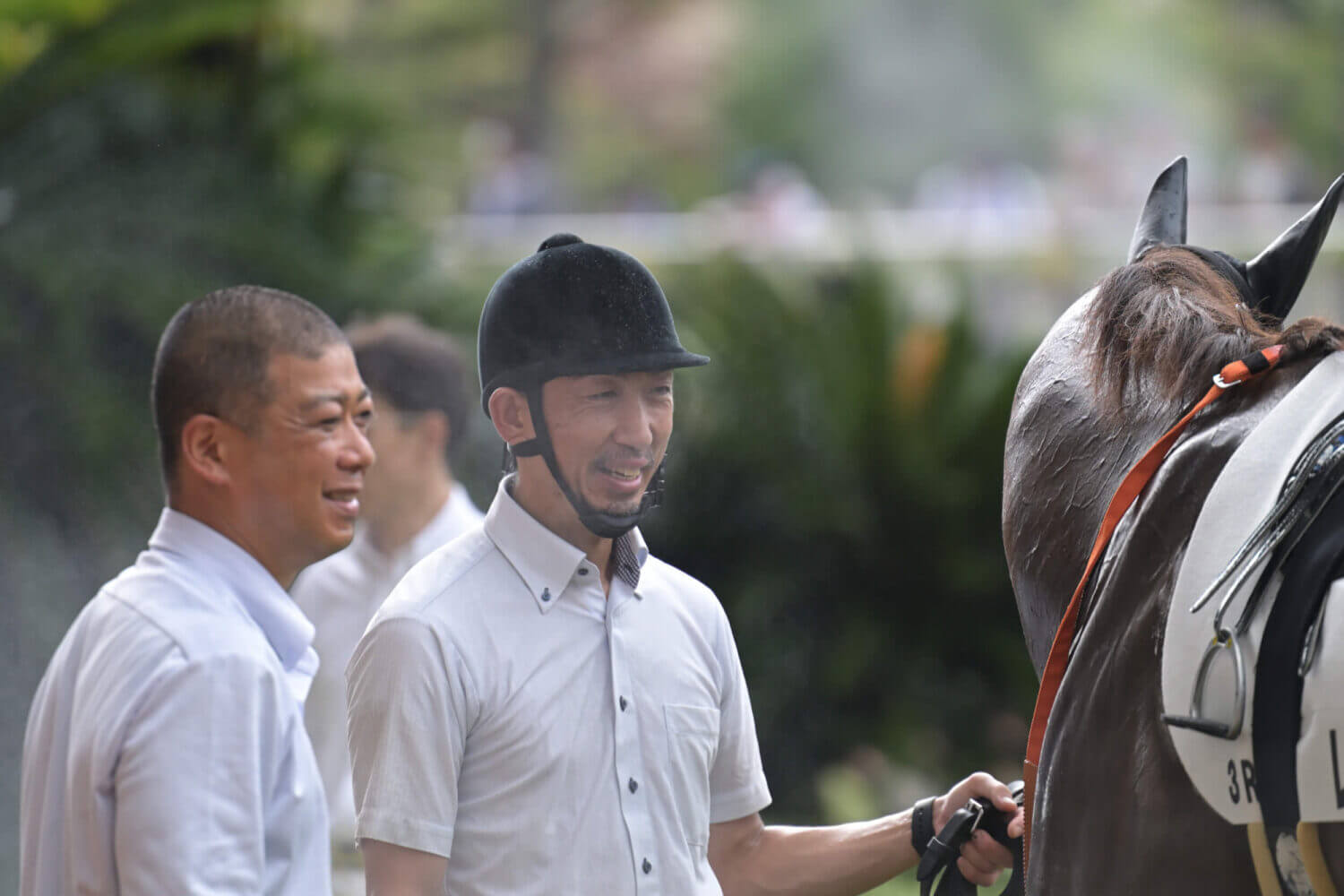 レイナドラーダ 2024年7月21日未勝利戦パドックでの高野先生