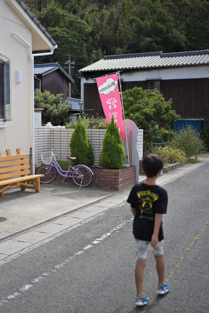 おやつタイムへ向かう道