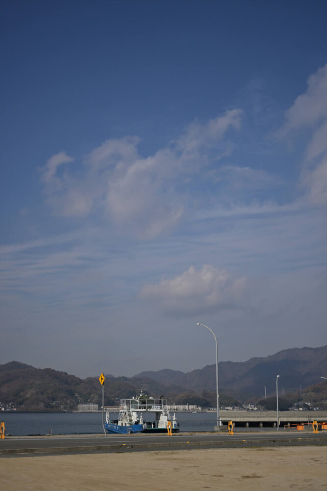 冬の弓削島・上弓削港周辺