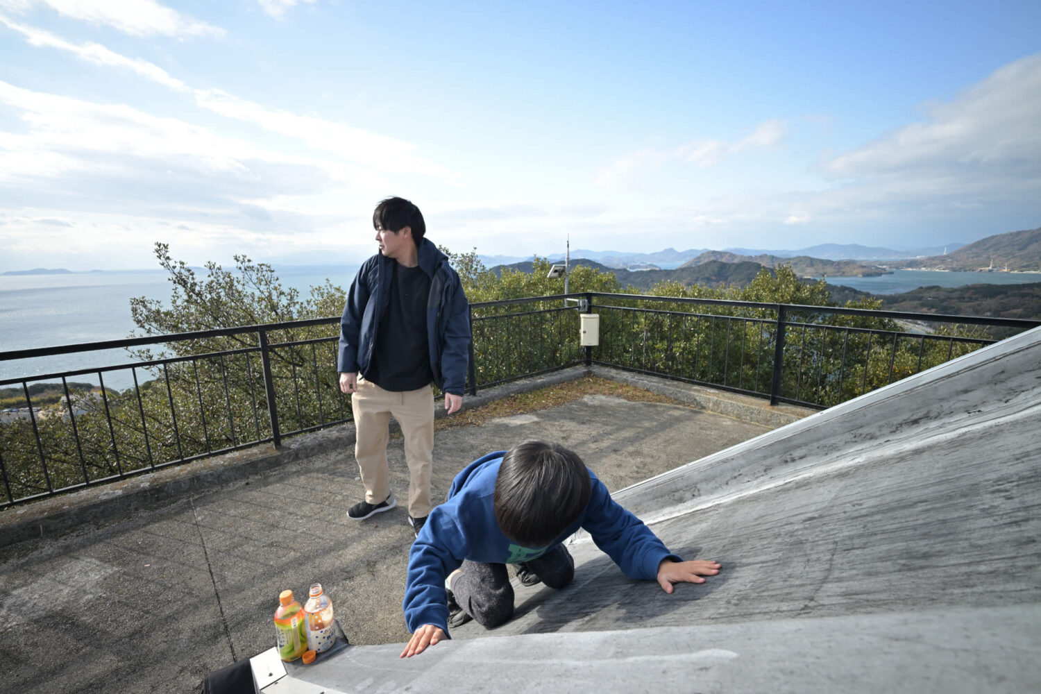 久司山展望台にて